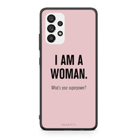 Thumbnail for Samsung A73 5G Superpower Woman θήκη από τη Smartfits με σχέδιο στο πίσω μέρος και μαύρο περίβλημα | Smartphone case with colorful back and black bezels by Smartfits