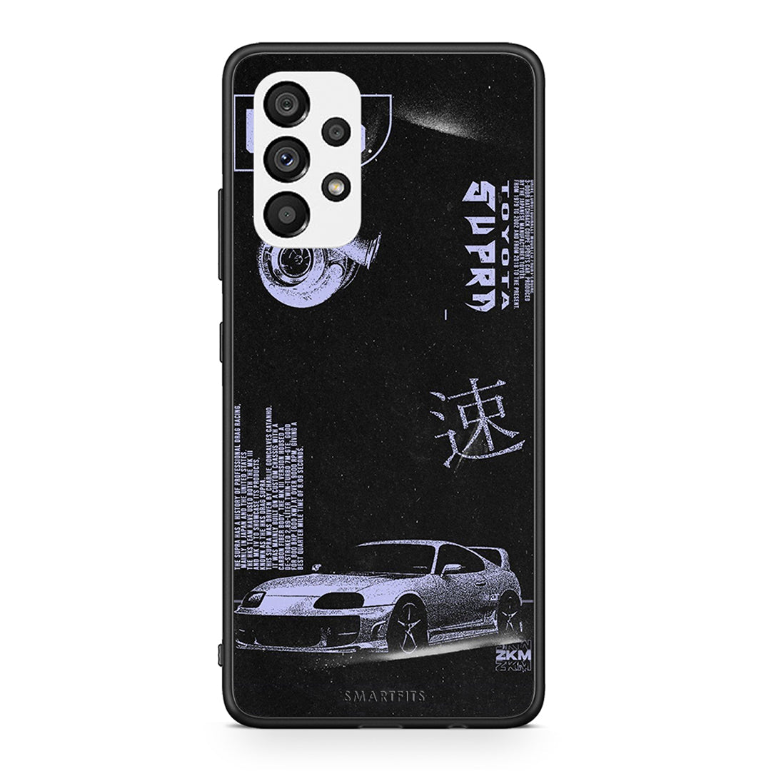 Samsung A73 5G Tokyo Drift Θήκη Αγίου Βαλεντίνου από τη Smartfits με σχέδιο στο πίσω μέρος και μαύρο περίβλημα | Smartphone case with colorful back and black bezels by Smartfits