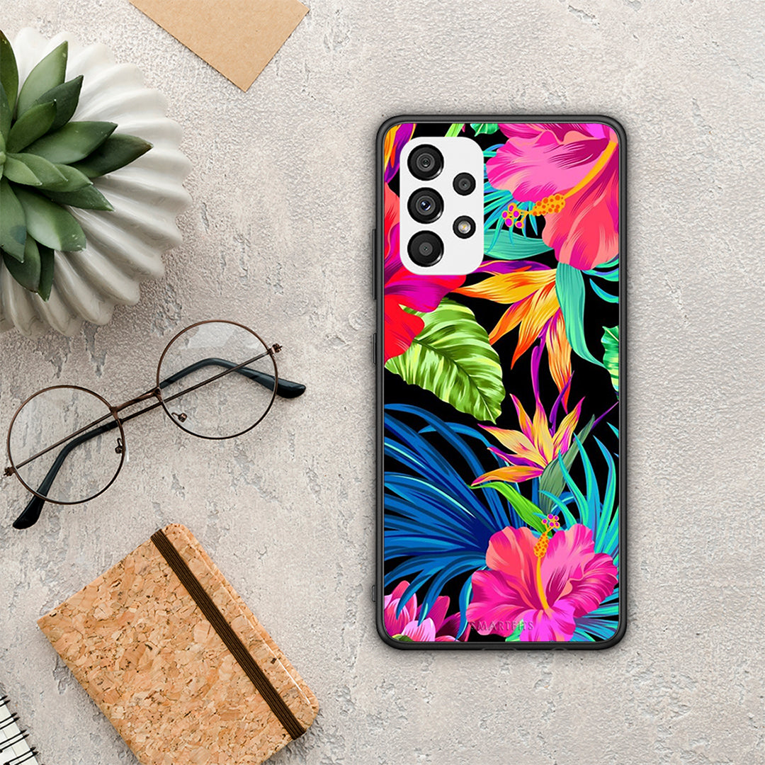 Tropical Flowers - Samsung Galaxy A73 5G θήκη