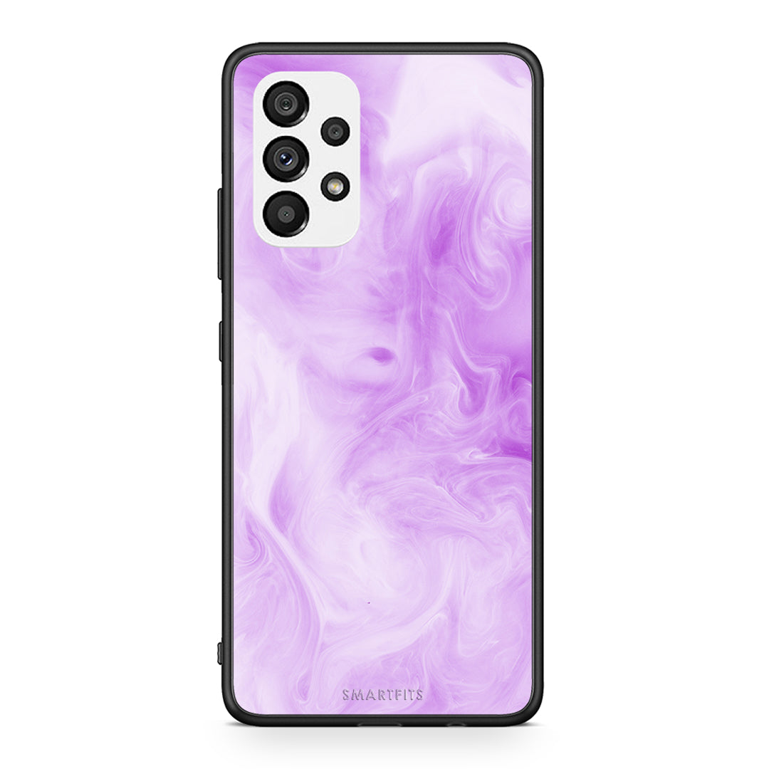 99 - Samsung A73 5G Watercolor Lavender case, cover, bumper