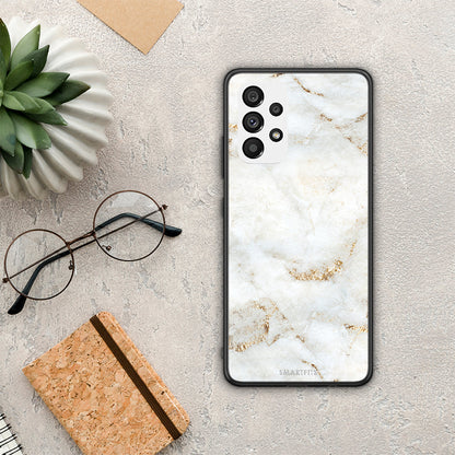 White Gold Marble - Samsung Galaxy A73 5G θήκη
