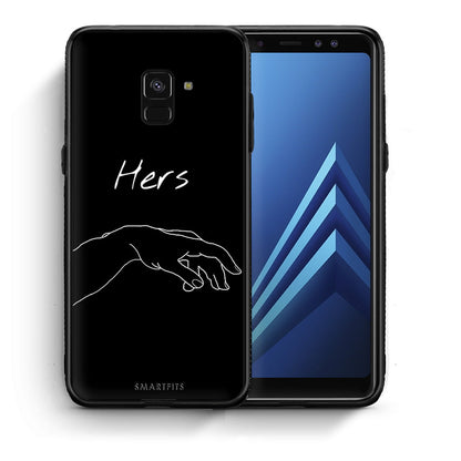 Θήκη Αγίου Βαλεντίνου Samsung A8 Aeshetic Love 1 από τη Smartfits με σχέδιο στο πίσω μέρος και μαύρο περίβλημα | Samsung A8 Aeshetic Love 1 case with colorful back and black bezels