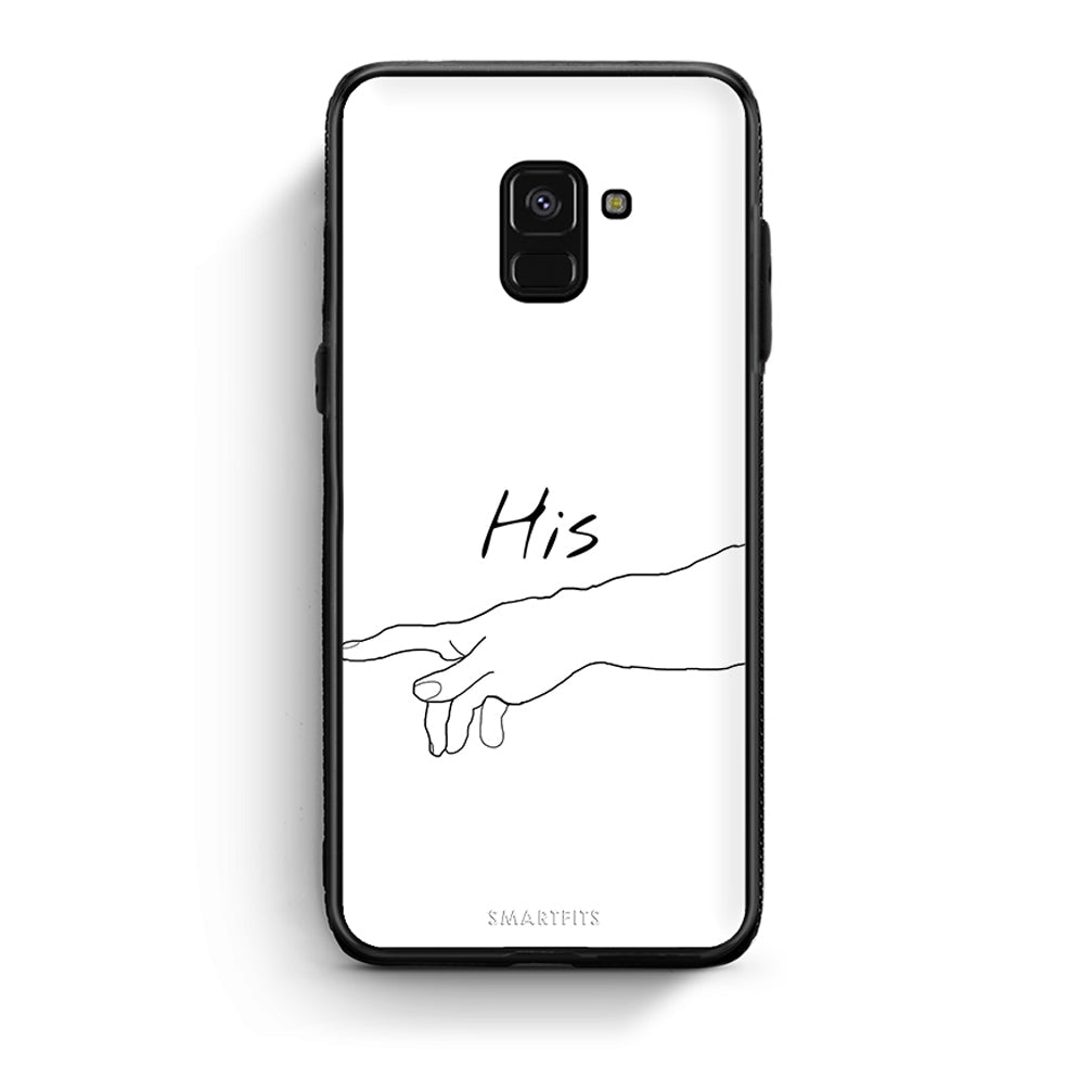 Samsung A8 Aeshetic Love 2 Θήκη Αγίου Βαλεντίνου από τη Smartfits με σχέδιο στο πίσω μέρος και μαύρο περίβλημα | Smartphone case with colorful back and black bezels by Smartfits