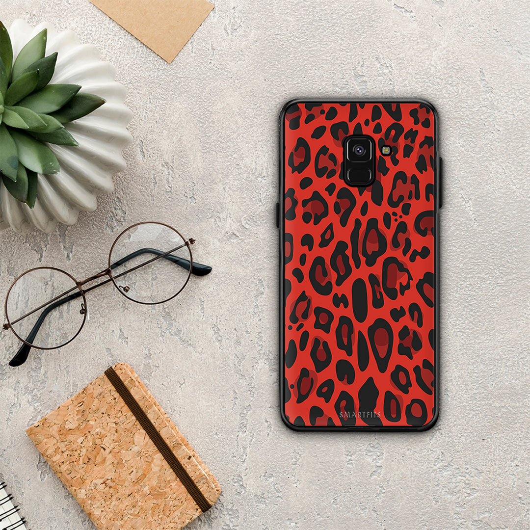 Animal Red Leopard - Samsung Galaxy A8 θήκη