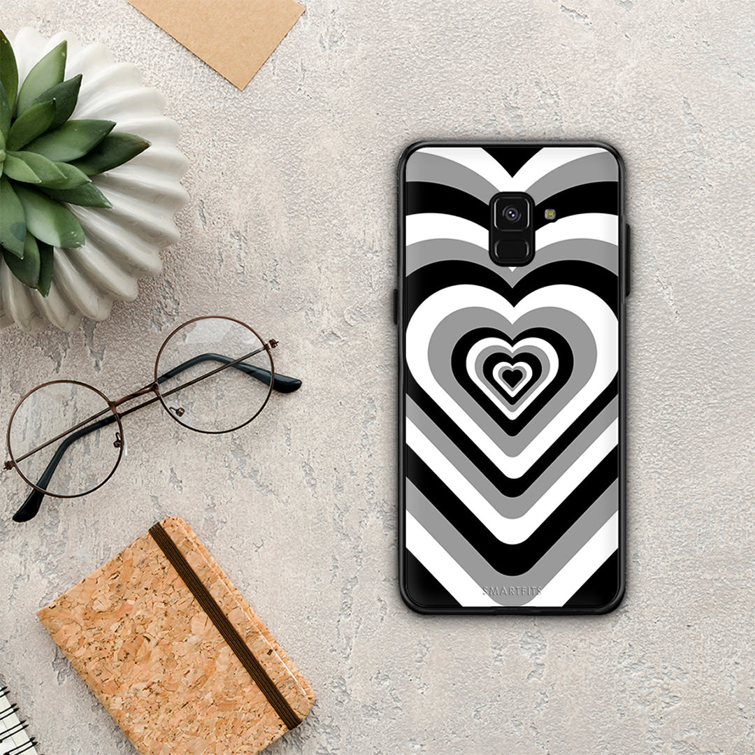 Black Hearts - Samsung Galaxy A8 θήκη