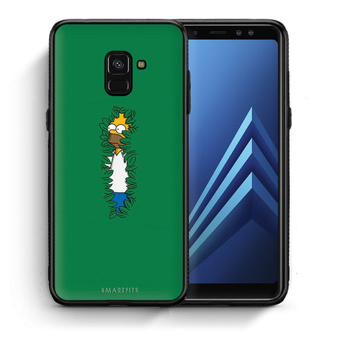 Θήκη Αγίου Βαλεντίνου Samsung A8 Bush Man από τη Smartfits με σχέδιο στο πίσω μέρος και μαύρο περίβλημα | Samsung A8 Bush Man case with colorful back and black bezels