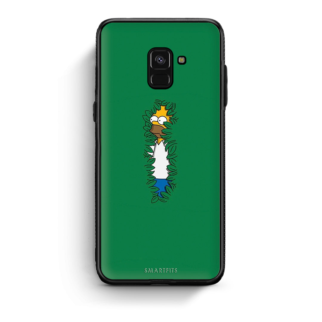 Samsung A8 Bush Man Θήκη Αγίου Βαλεντίνου από τη Smartfits με σχέδιο στο πίσω μέρος και μαύρο περίβλημα | Smartphone case with colorful back and black bezels by Smartfits