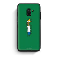 Thumbnail for Samsung A8 Bush Man Θήκη Αγίου Βαλεντίνου από τη Smartfits με σχέδιο στο πίσω μέρος και μαύρο περίβλημα | Smartphone case with colorful back and black bezels by Smartfits