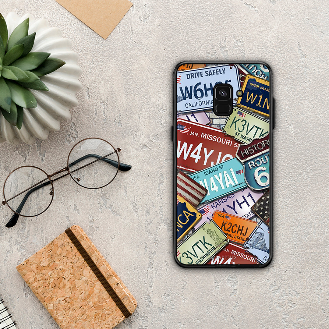 Car Plates - Samsung Galaxy A8 θήκη