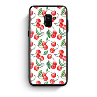 Thumbnail for Samsung A8 Cherry Summer θήκη από τη Smartfits με σχέδιο στο πίσω μέρος και μαύρο περίβλημα | Smartphone case with colorful back and black bezels by Smartfits