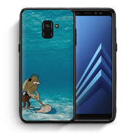 Thumbnail for Θήκη Samsung A8 Clean The Ocean από τη Smartfits με σχέδιο στο πίσω μέρος και μαύρο περίβλημα | Samsung A8 Clean The Ocean case with colorful back and black bezels