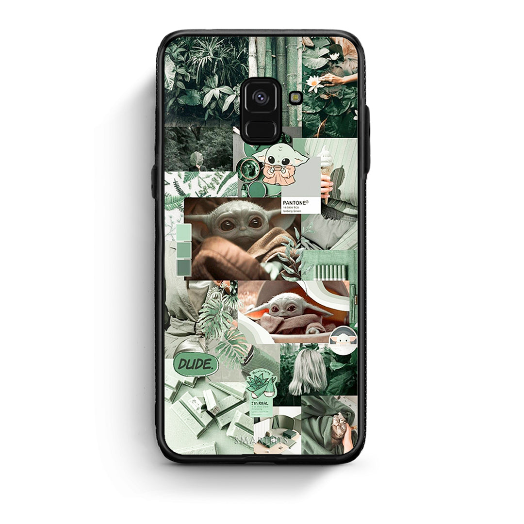 Samsung A8 Collage Dude Θήκη Αγίου Βαλεντίνου από τη Smartfits με σχέδιο στο πίσω μέρος και μαύρο περίβλημα | Smartphone case with colorful back and black bezels by Smartfits