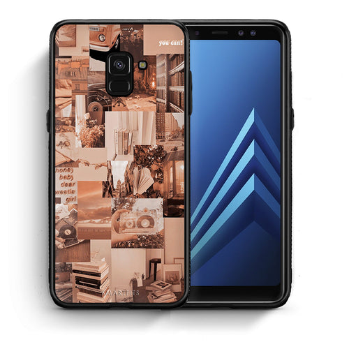 Θήκη Αγίου Βαλεντίνου Samsung A8 Collage You Can από τη Smartfits με σχέδιο στο πίσω μέρος και μαύρο περίβλημα | Samsung A8 Collage You Can case with colorful back and black bezels