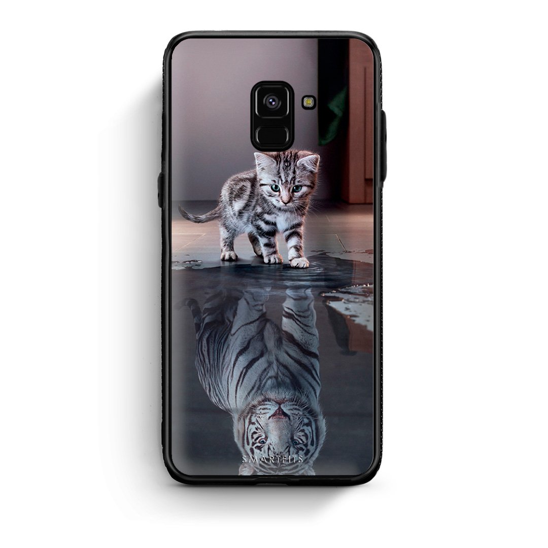 4 - Samsung A8 Tiger Cute case, cover, bumper