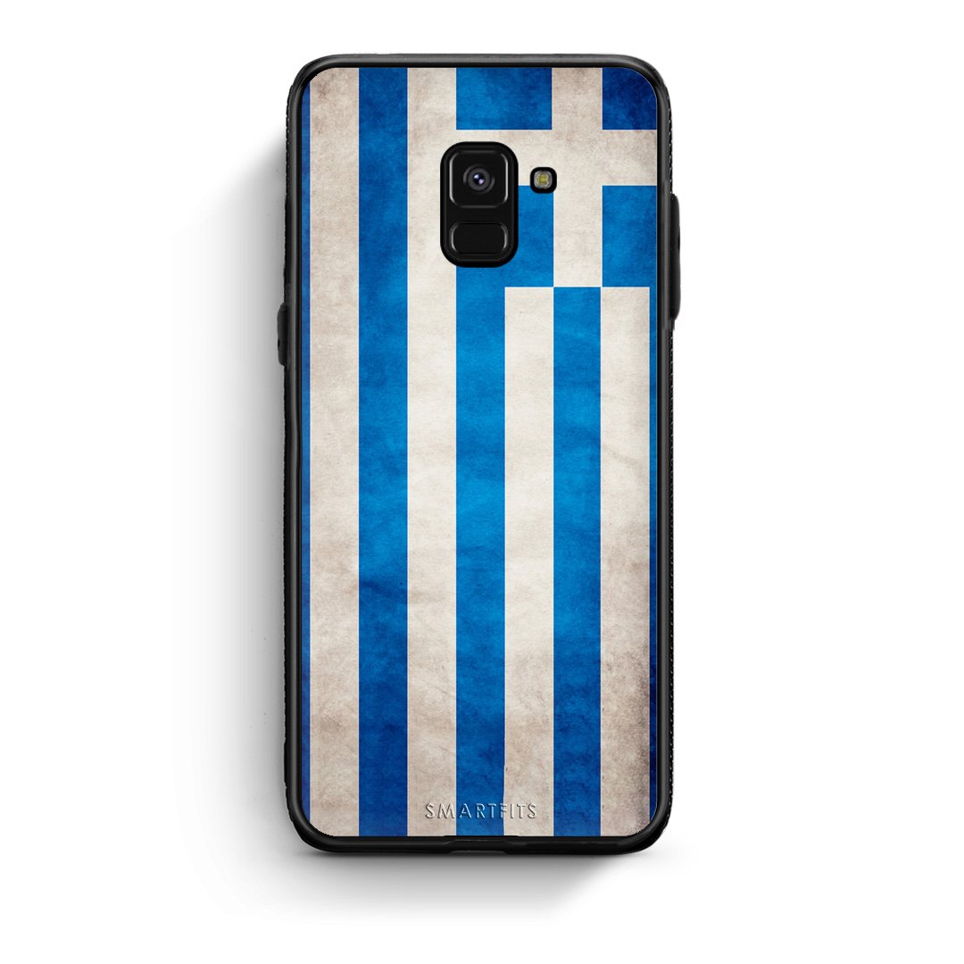 4 - Samsung A8 Greece Flag case, cover, bumper