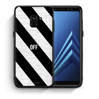 Thumbnail for Θήκη Samsung A8 Get Off από τη Smartfits με σχέδιο στο πίσω μέρος και μαύρο περίβλημα | Samsung A8 Get Off case with colorful back and black bezels