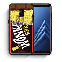 Thumbnail for Θήκη Samsung A8 Golden Ticket από τη Smartfits με σχέδιο στο πίσω μέρος και μαύρο περίβλημα | Samsung A8 Golden Ticket case with colorful back and black bezels