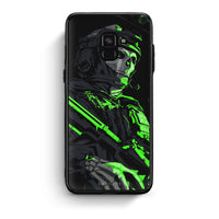 Thumbnail for Samsung A8 Green Soldier Θήκη Αγίου Βαλεντίνου από τη Smartfits με σχέδιο στο πίσω μέρος και μαύρο περίβλημα | Smartphone case with colorful back and black bezels by Smartfits