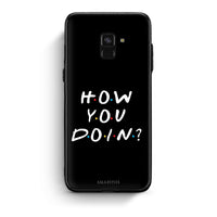 Thumbnail for Samsung A8 How You Doin θήκη από τη Smartfits με σχέδιο στο πίσω μέρος και μαύρο περίβλημα | Smartphone case with colorful back and black bezels by Smartfits