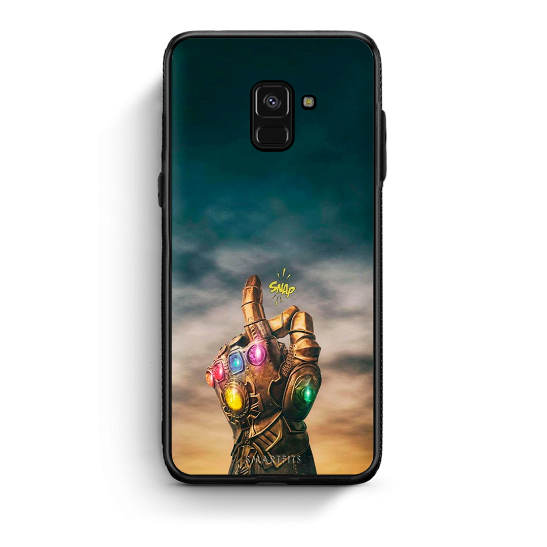 Samsung A8 Infinity Snap θήκη από τη Smartfits με σχέδιο στο πίσω μέρος και μαύρο περίβλημα | Smartphone case with colorful back and black bezels by Smartfits