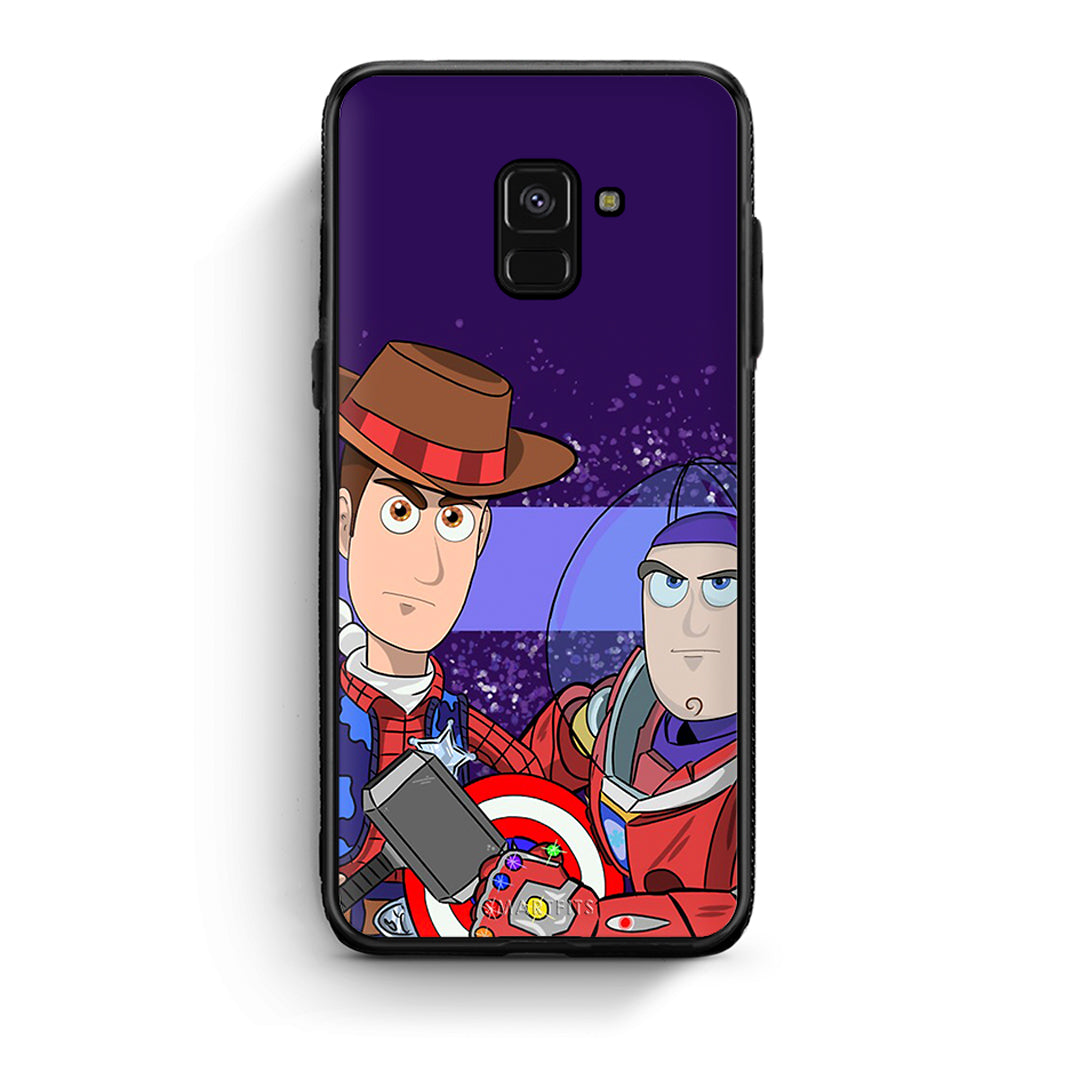 Samsung A8 Infinity Story θήκη από τη Smartfits με σχέδιο στο πίσω μέρος και μαύρο περίβλημα | Smartphone case with colorful back and black bezels by Smartfits