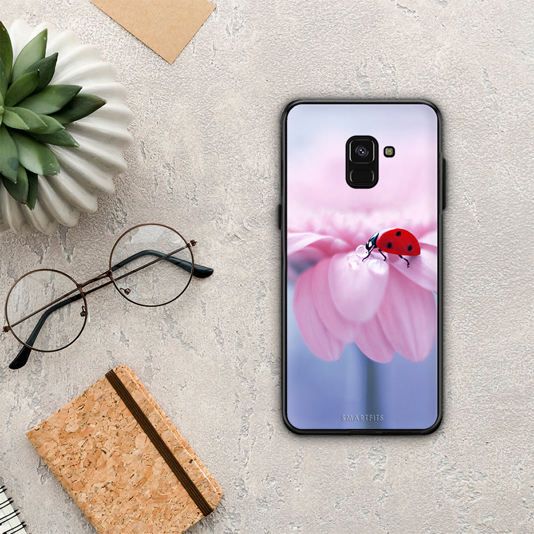 Ladybug Flower - Samsung Galaxy A8 θήκη