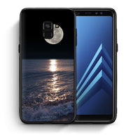Thumbnail for Θήκη Samsung A8 Moon Landscape από τη Smartfits με σχέδιο στο πίσω μέρος και μαύρο περίβλημα | Samsung A8 Moon Landscape case with colorful back and black bezels