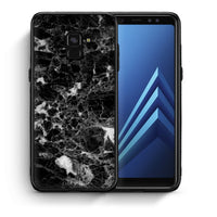 Thumbnail for Θήκη Samsung A8 Male Marble από τη Smartfits με σχέδιο στο πίσω μέρος και μαύρο περίβλημα | Samsung A8 Male Marble case with colorful back and black bezels