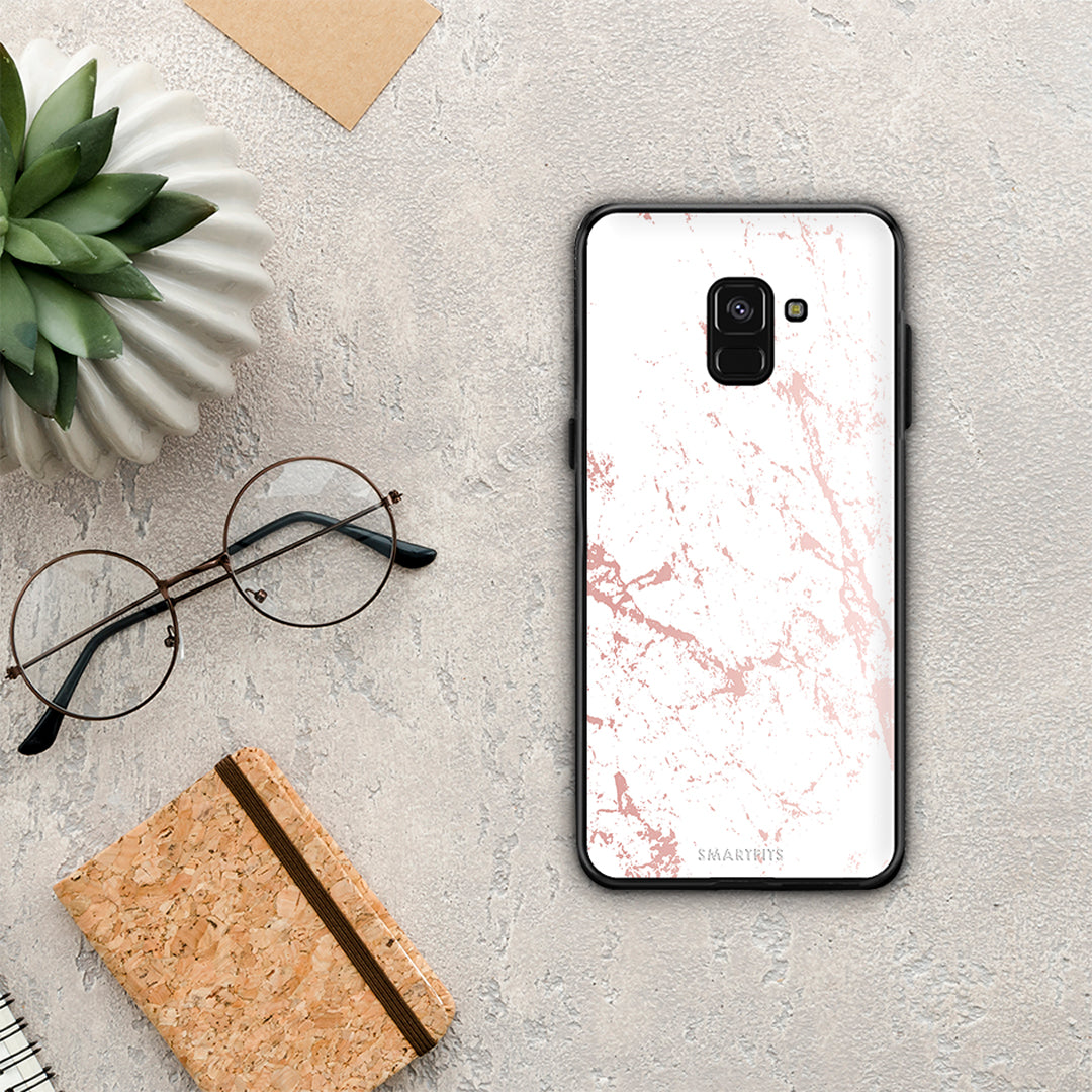Marble Pink Splash - Samsung Galaxy A8 θήκη