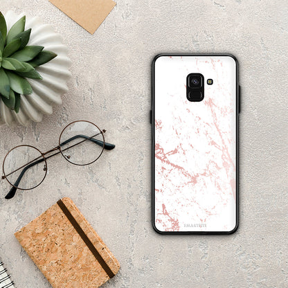 Marble Pink Splash - Samsung Galaxy A8 θήκη