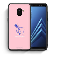 Thumbnail for Θήκη Samsung A8 Nice Day από τη Smartfits με σχέδιο στο πίσω μέρος και μαύρο περίβλημα | Samsung A8 Nice Day case with colorful back and black bezels
