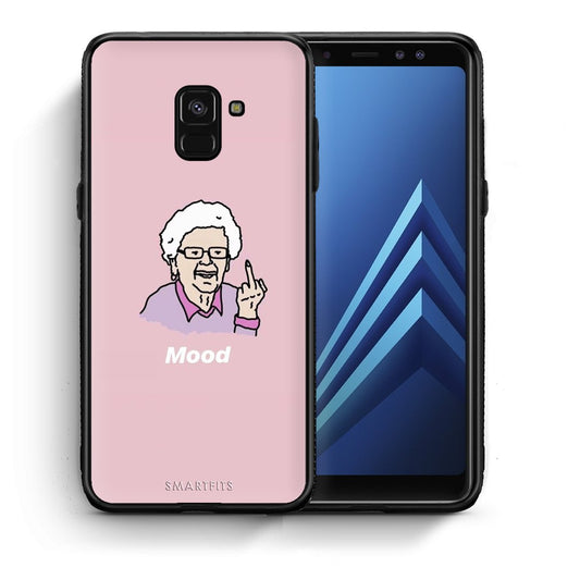 Θήκη Samsung A8 Mood PopArt από τη Smartfits με σχέδιο στο πίσω μέρος και μαύρο περίβλημα | Samsung A8 Mood PopArt case with colorful back and black bezels