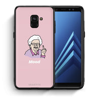 Thumbnail for Θήκη Samsung A8 Mood PopArt από τη Smartfits με σχέδιο στο πίσω μέρος και μαύρο περίβλημα | Samsung A8 Mood PopArt case with colorful back and black bezels