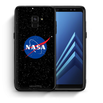 Θήκη Samsung A8 NASA PopArt από τη Smartfits με σχέδιο στο πίσω μέρος και μαύρο περίβλημα | Samsung A8 NASA PopArt case with colorful back and black bezels