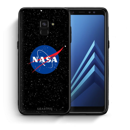 Θήκη Samsung A8 NASA PopArt από τη Smartfits με σχέδιο στο πίσω μέρος και μαύρο περίβλημα | Samsung A8 NASA PopArt case with colorful back and black bezels