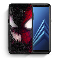 Thumbnail for Θήκη Samsung A8 SpiderVenom PopArt από τη Smartfits με σχέδιο στο πίσω μέρος και μαύρο περίβλημα | Samsung A8 SpiderVenom PopArt case with colorful back and black bezels