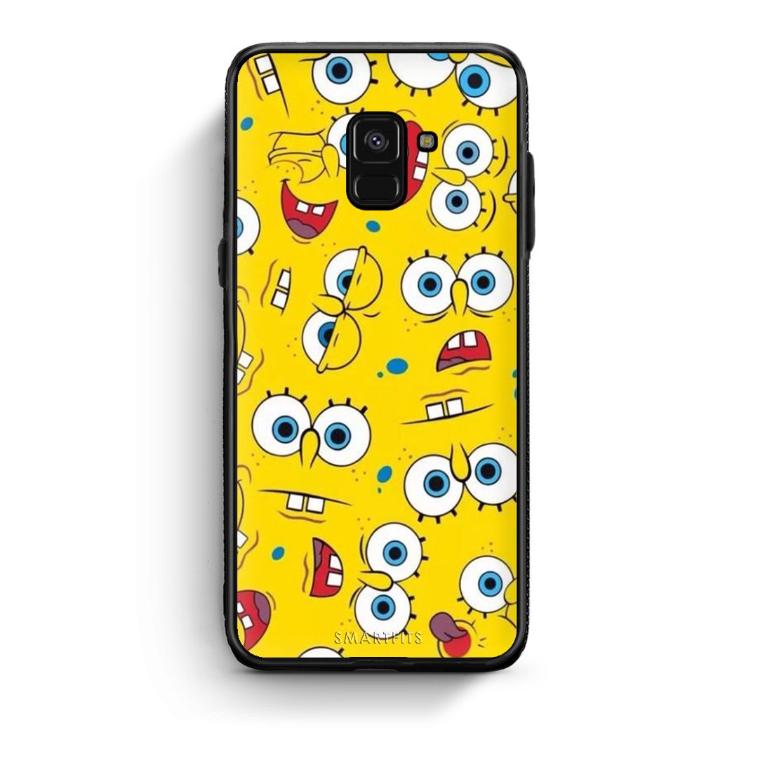 4 - Samsung A8 Sponge PopArt case, cover, bumper