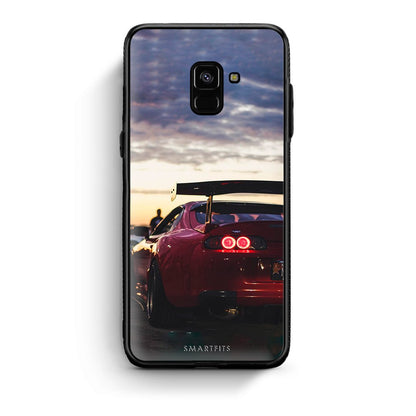 Samsung A8 Racing Supra θήκη από τη Smartfits με σχέδιο στο πίσω μέρος και μαύρο περίβλημα | Smartphone case with colorful back and black bezels by Smartfits