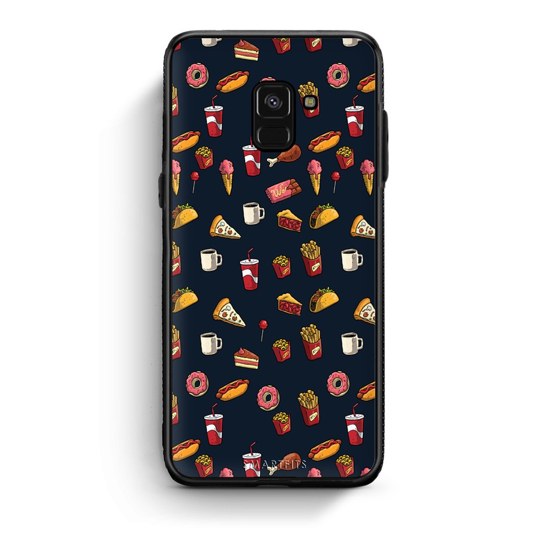 118 - Samsung A8  Hungry Random case, cover, bumper