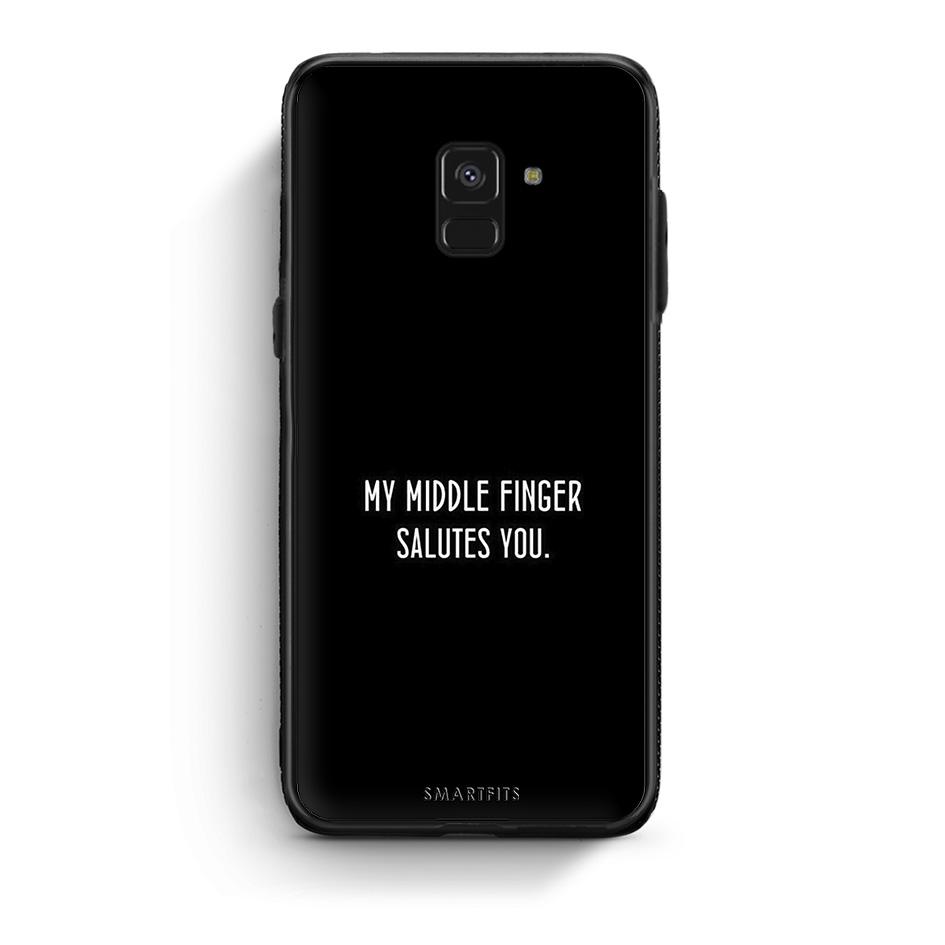 Samsung A8 Salute θήκη από τη Smartfits με σχέδιο στο πίσω μέρος και μαύρο περίβλημα | Smartphone case with colorful back and black bezels by Smartfits