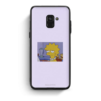 Samsung A8 So Happy θήκη από τη Smartfits με σχέδιο στο πίσω μέρος και μαύρο περίβλημα | Smartphone case with colorful back and black bezels by Smartfits