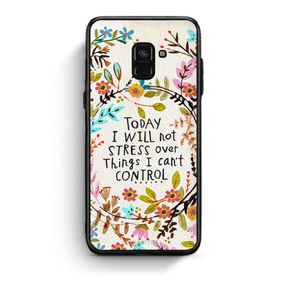 Samsung A8 Stress Over θήκη από τη Smartfits με σχέδιο στο πίσω μέρος και μαύρο περίβλημα | Smartphone case with colorful back and black bezels by Smartfits