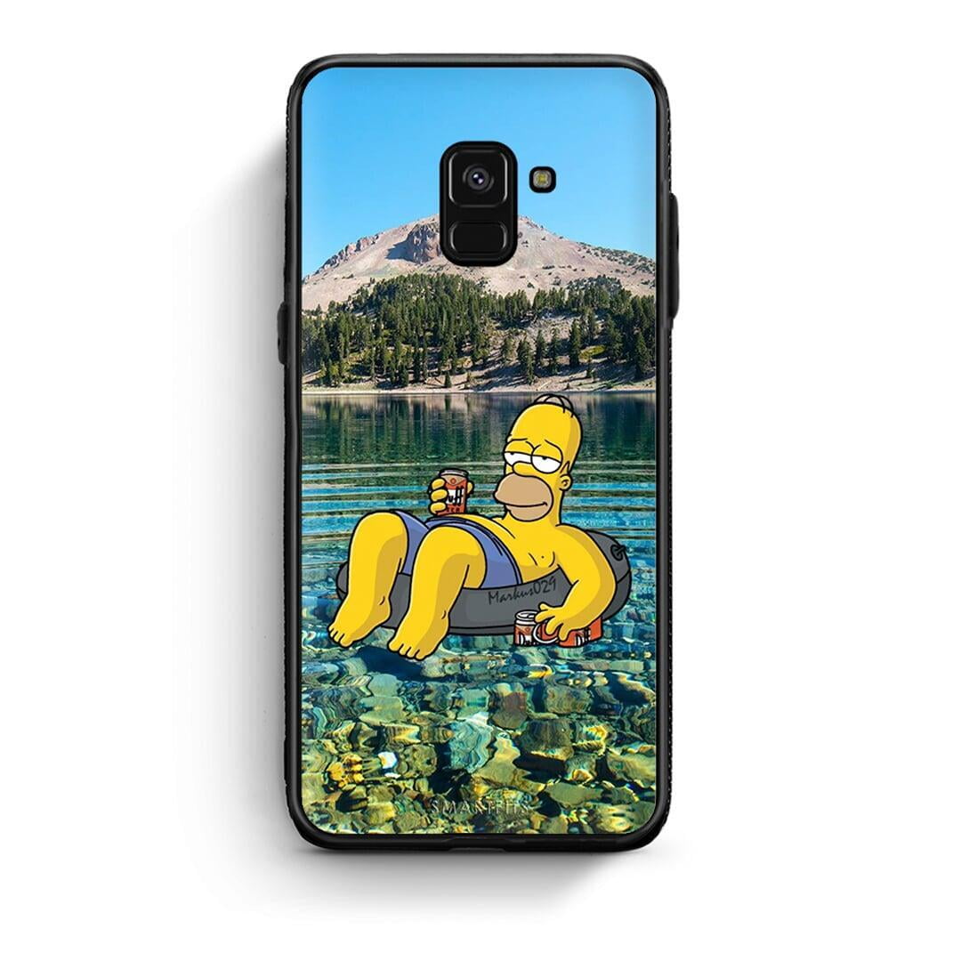 Samsung A8 Summer Happiness Θήκη από τη Smartfits με σχέδιο στο πίσω μέρος και μαύρο περίβλημα | Smartphone case with colorful back and black bezels by Smartfits