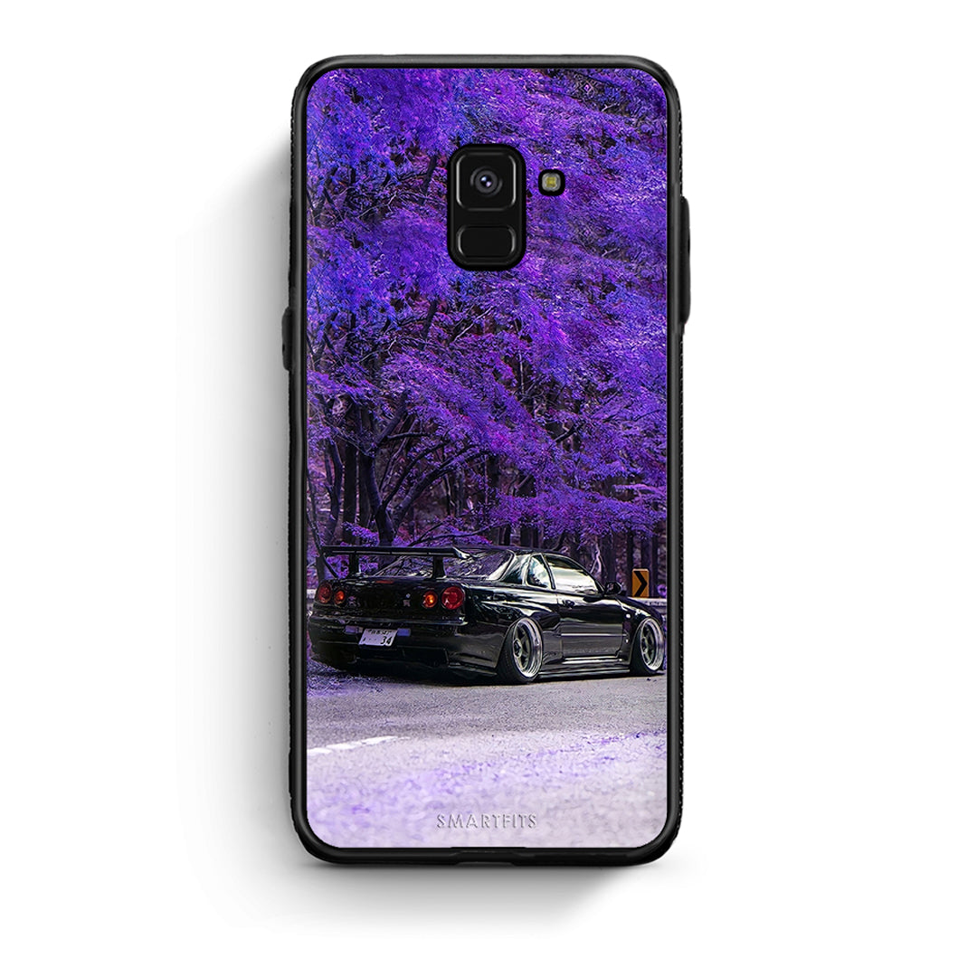 Samsung A8 Super Car Θήκη Αγίου Βαλεντίνου από τη Smartfits με σχέδιο στο πίσω μέρος και μαύρο περίβλημα | Smartphone case with colorful back and black bezels by Smartfits