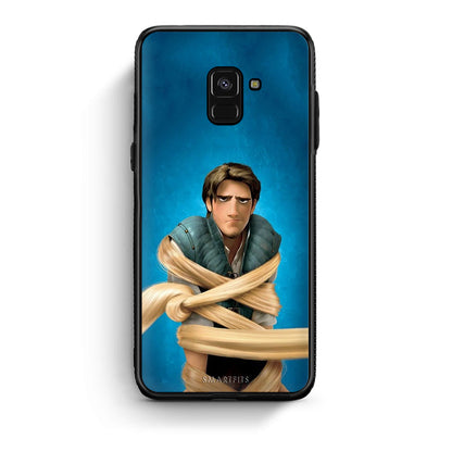 Samsung A8 Tangled 1 Θήκη Αγίου Βαλεντίνου από τη Smartfits με σχέδιο στο πίσω μέρος και μαύρο περίβλημα | Smartphone case with colorful back and black bezels by Smartfits