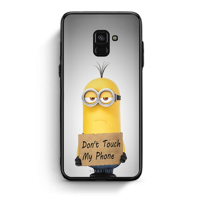 4 - Samsung A8 Minion Text case, cover, bumper