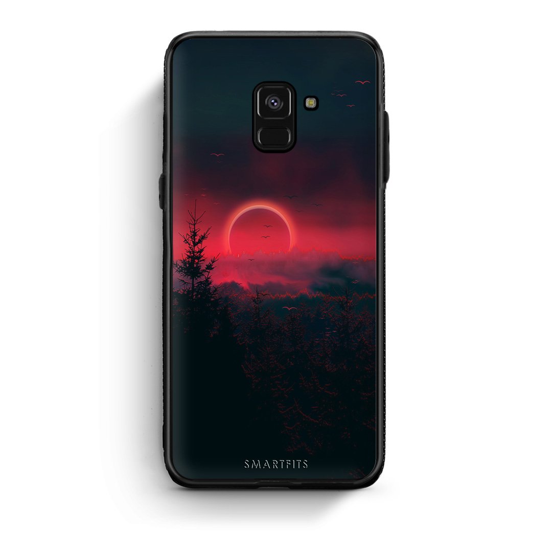 4 - Samsung A8 Sunset Tropic case, cover, bumper