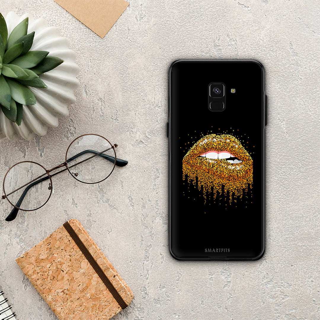 Valentine Golden - Samsung Galaxy A8 θήκη