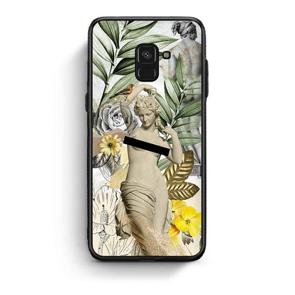 Samsung A8 Woman Statue θήκη από τη Smartfits με σχέδιο στο πίσω μέρος και μαύρο περίβλημα | Smartphone case with colorful back and black bezels by Smartfits