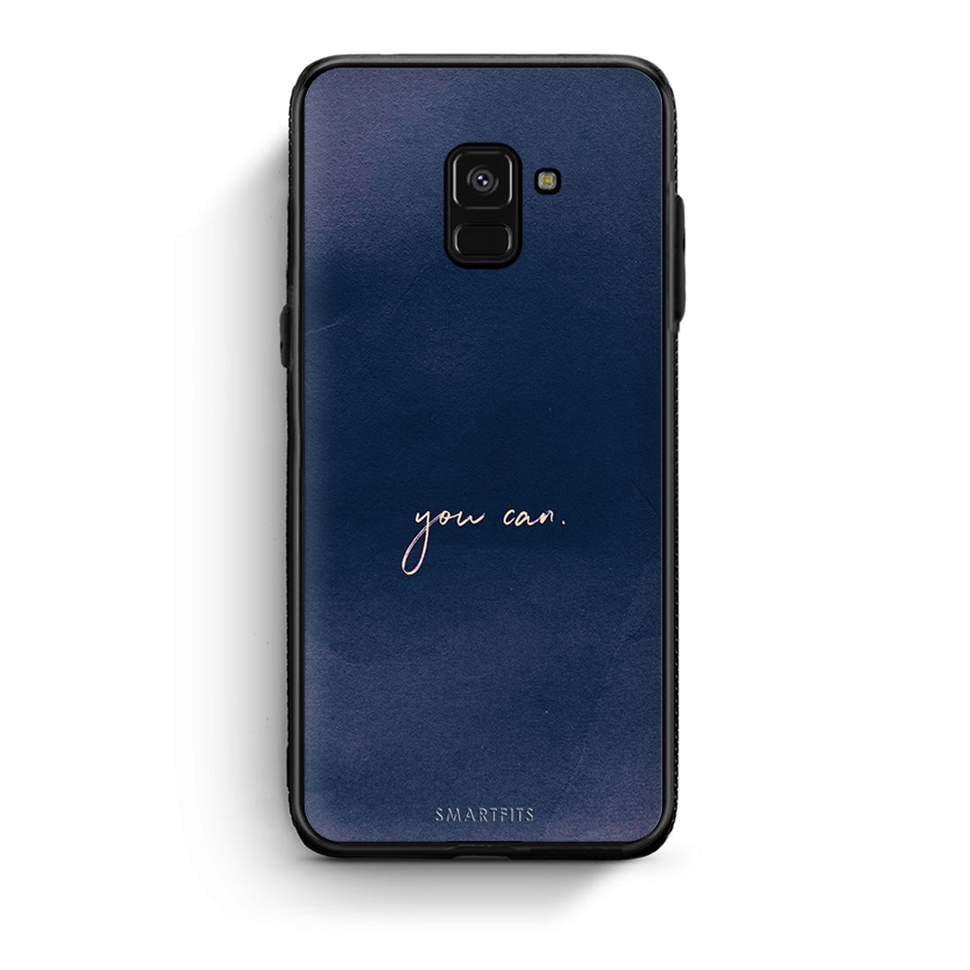 Samsung A8 You Can θήκη από τη Smartfits με σχέδιο στο πίσω μέρος και μαύρο περίβλημα | Smartphone case with colorful back and black bezels by Smartfits